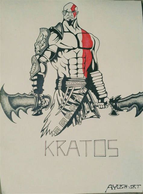 Actualizar 88 Kratos Dibujo A Lapiz Facil Muy Caliente Vn