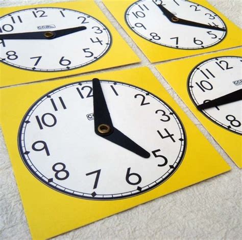 Clock Faces With Movable Hands Vintage Mixed Media By Bellamercato