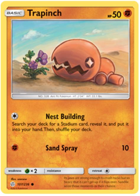 The new expansion contains several powerful. Trapinch - Cosmic Eclipse #107 Pokemon Card