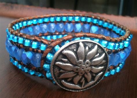 Love The Colors In This Cuff Leather Cuffs Bracelet Leather Cuffs