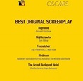Academy award for best writing adapted screenplay