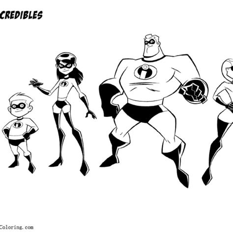 Incredibles Coloring Pages Violet Free Printable Coloring Pages