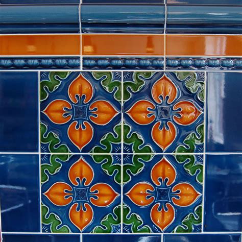 Victorian Benthall Multi Coloured Decorative Tiles 152x152mm Exterior