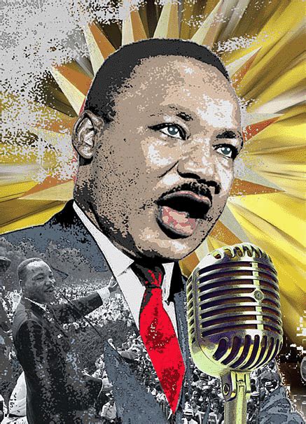 Dr Martin Luther King Jrpop Art Portrait By Rownak Digital Surreal