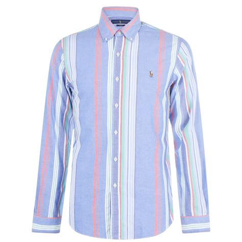 Polo Ralph Lauren Mens Multi Stripe Oxford Shirt Oxford Shirt