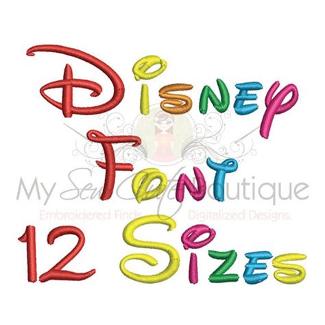 Disney Machine Embroidery Font Monogram Alphabet Disney Etsy