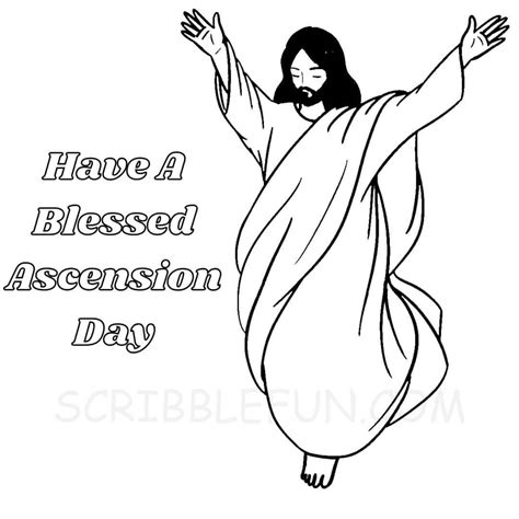 Jesus Ascension Coloring Pages Printable