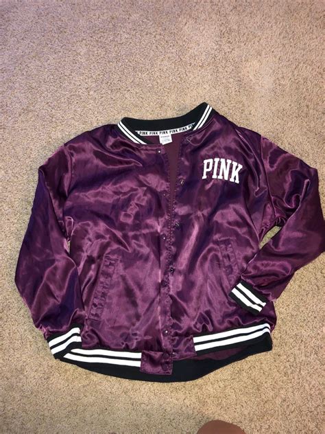 Womens Victoria Secret Pink Bomber Jacket Size Medium This Is In Like