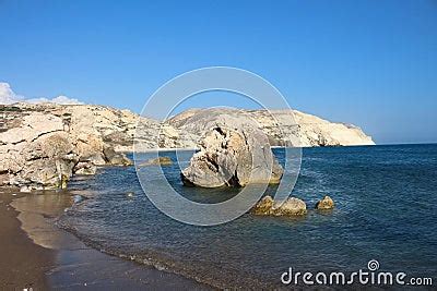 Aphrodite Beach Where According To Legend She Came Out Of The Sea Foam A Big Rock In The Sea