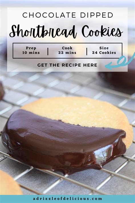 Easy Chocolate Dipped Shortbread Cookies Recipe Easy Chocolate
