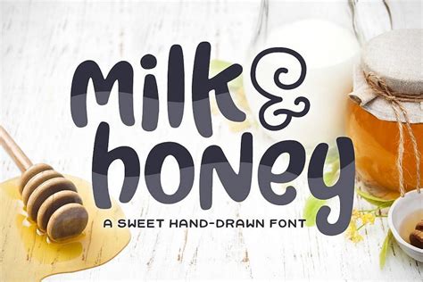 Milk And Honey Font 47898 Regular Font Bundles