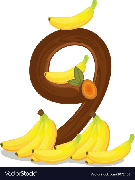 The Number Nine Is Made Out Of Bananas