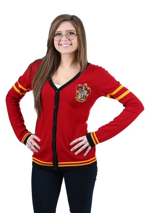 Harry Potter Gryffindor Cardigan Juniors Hoodie Fashion Harry Potter