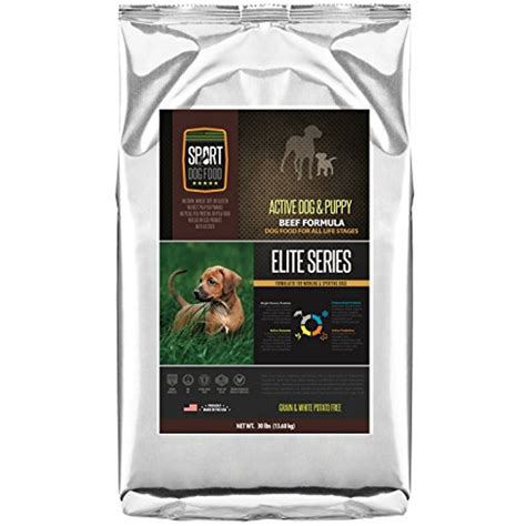 Best dog food for puppies with superfoods: SportDogFood Elite Grain Free Dog Food, Active Dog & Puppy ...