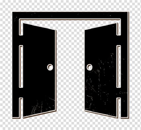 Free Download Buildings Icon Double Door Opened Icon Doors Icon Exit