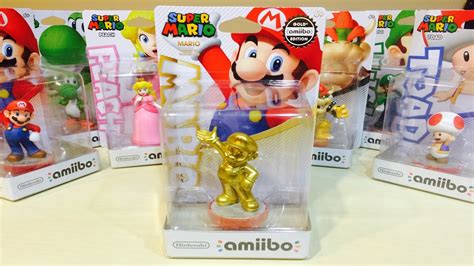 Gold Mario Unboxing Every New Amiibo Gold Edition Mario Toad