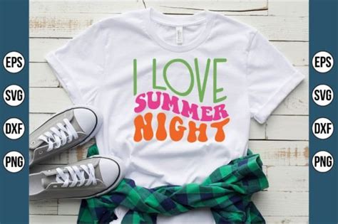 I Love Summer Night Graphic By Creativemomenul022 · Creative Fabrica