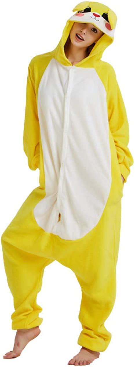 Pijamas De Conejo Amarillo Pijamas De Animales De Conejo Onesies Para