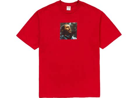 Supreme Marvin Gaye Tee Red Fall Winter Apparel
