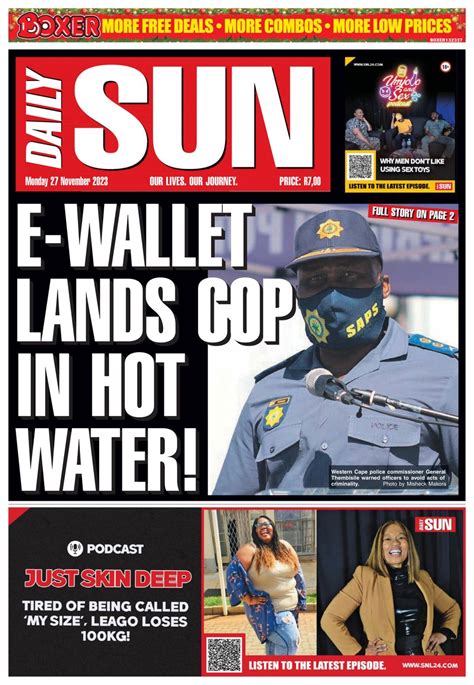 Daily Sun November 27 2023 Newspaper Get Your Digital Subscription