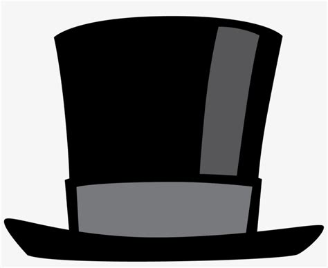 Clipart Transparent Library Black Top Hat Clipart Black Cartoon Top