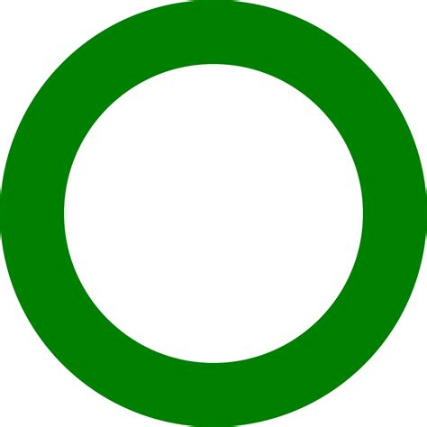 Download Hd Map Circle Green Green Circle Road Sign Transparent Png