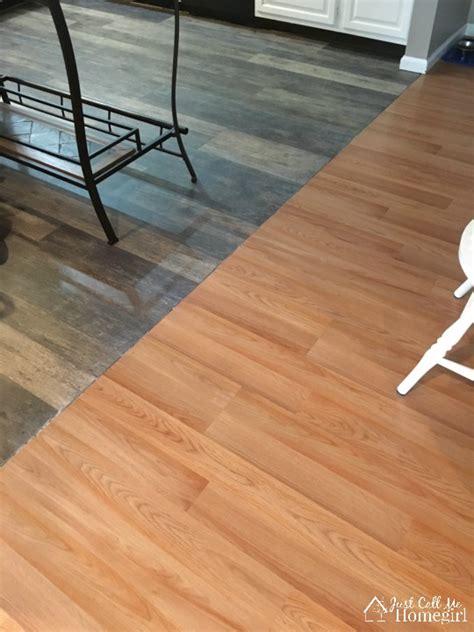 When installing vinyl plank flooring you want to buy about 10% extra than the size of the room to give yourself some next i pried up the transition between the current vinyl sheet floor and the carpet. Lifeproof Luxury Vinyl Plank Flooring - Just Call Me Homegirl
