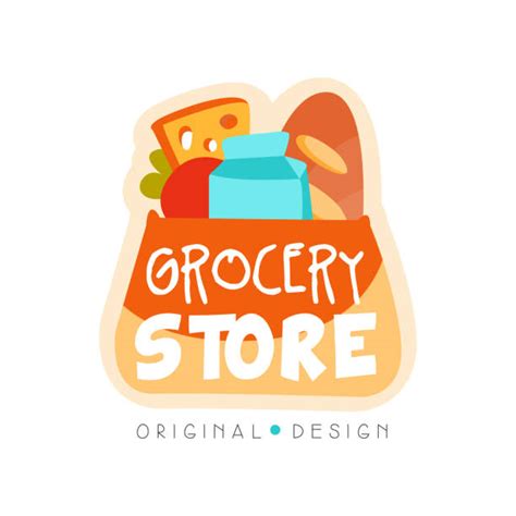 Supermarket Logo Illustrations Illustrations Royalty Free Vector