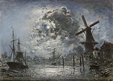 Johan Barthold Jongkind | Paintings prev. for Sale | A canal near ...