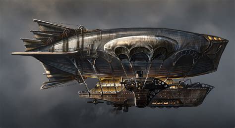 Airship Steampunk Ships Hot Sex Picture