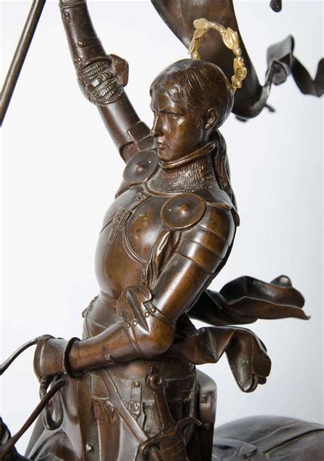 Bronze Joan Of Arc By Fremiet Antique Sculpture