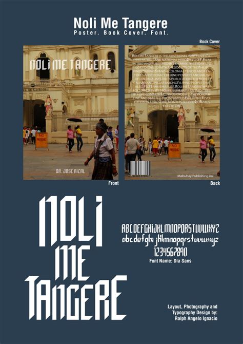 Noli Me Tangere Book Cover And Poster By Ralph Angelo Ignacio At