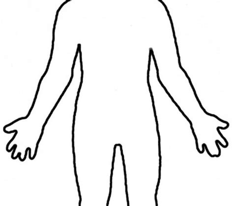 Outline Of Human Body Printable