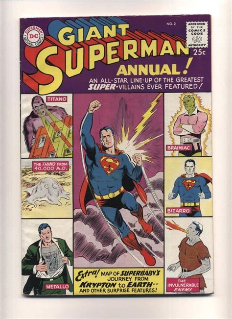 Superman Annual 2 VG Silver Age DC Comics 1960 C 05509 Comics