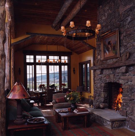 Private Wyoming Residence Rustic House Cabin Lake House Cabin Interiors