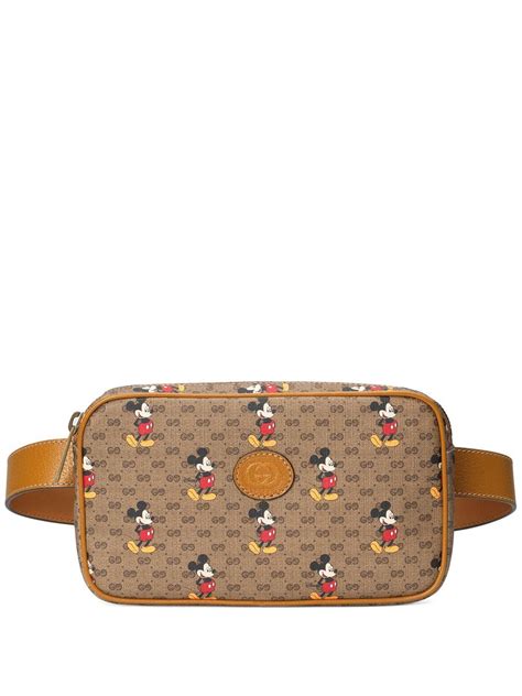 Gucci X Disney Mickey Mouse Print Belt Bag Farfetch Belt Bag Gucci