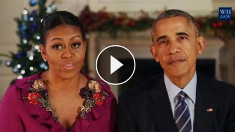 Watch Obamas Send Their Final Christmas Message From White House