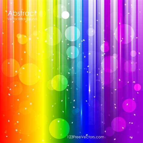Vector Abstract Rainbow Background Rainbow Abstract Vector Free