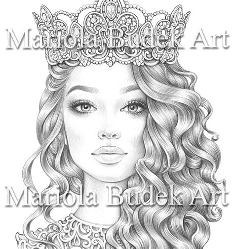Printable Adult Colouring Pages Book Pdf Download Grayscale Illustration  Coloring Page Angel