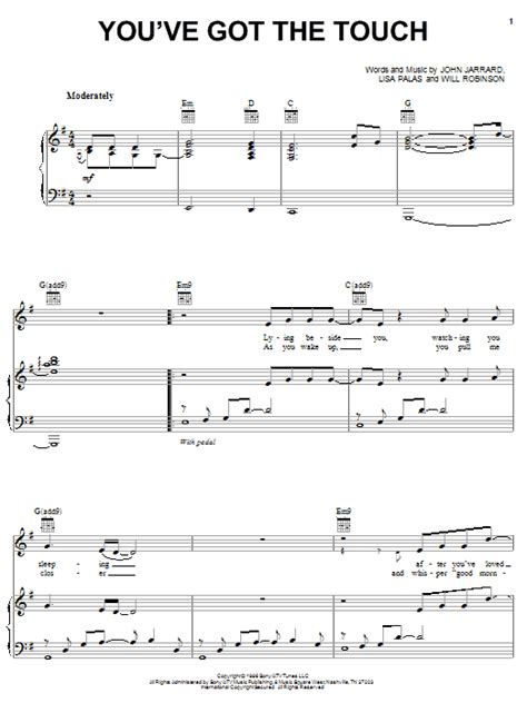 Alabama You Ve Got The Touch Sheet Music PDF Notes Chords Country