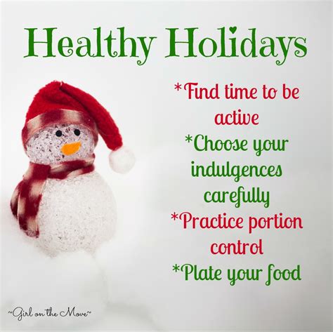 Healthy Holiday Tips Girl On The Move Blog
