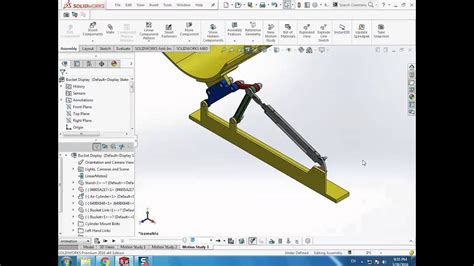 Solidworks Linear Motion Animation Steps Be Ibrahim Elkelany Youtube