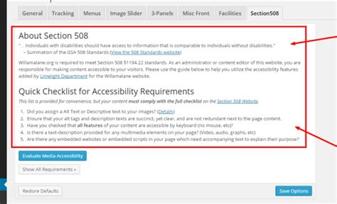 ADA Section 508 Compliance Tool