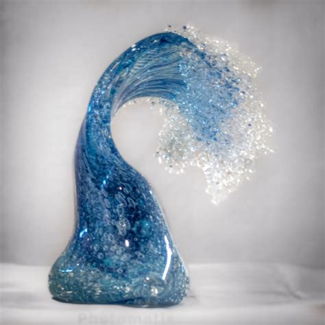 Wave Large In Sculpture At Ocean Beaches Glassblowing Glass Blowing Blown Glass Art Glass
