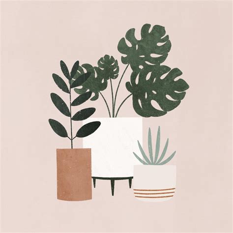 Cool Aesthetic Drawings Plants