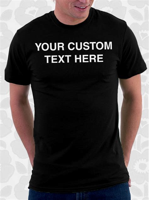 Custom Text T Shirt Fishbiscuitdesigns