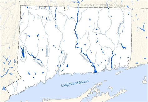 Map Of Connecticut Rivers Island Maps