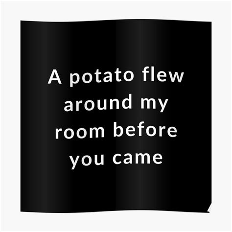 A potato flew around my room. A Potato Flew Around My Room Lyrics / Lyrics O Come Annie ...