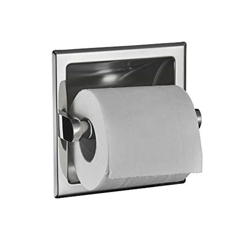 Junsun Polished Chrome Recessed Toilet Paper Holder Stainless Steel