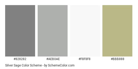 Silver Sage Color Scheme Sage Color Color Schemes Sage Color Palette